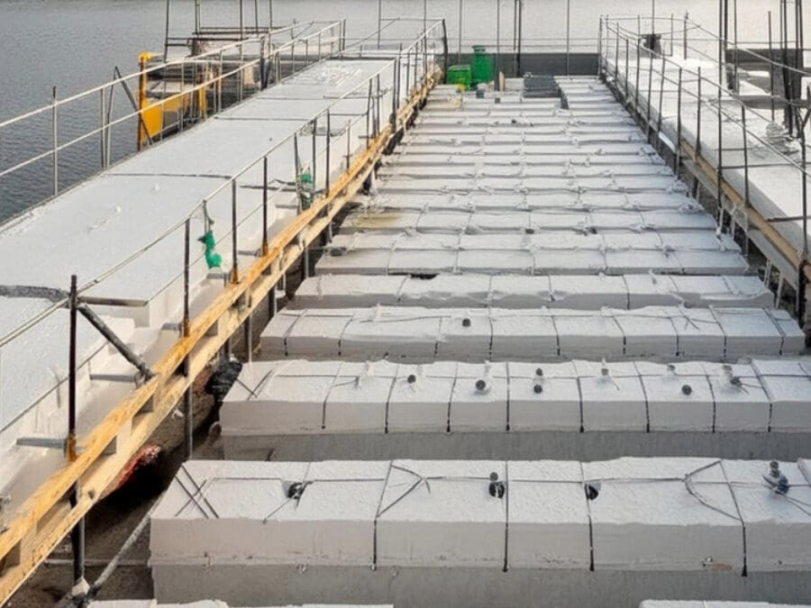 عوامات فوم Styrofoam pontoons